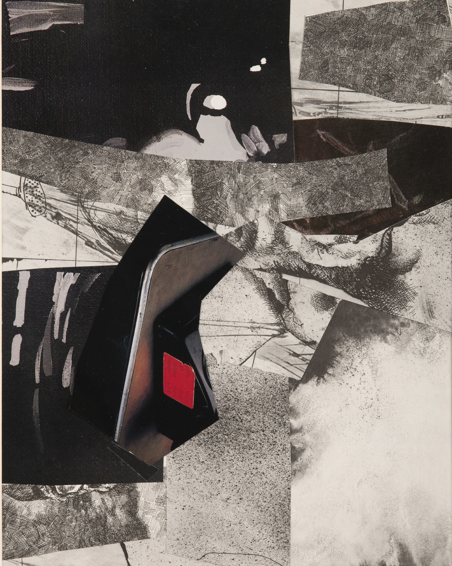 Abstract in Black, Grey, White and Red