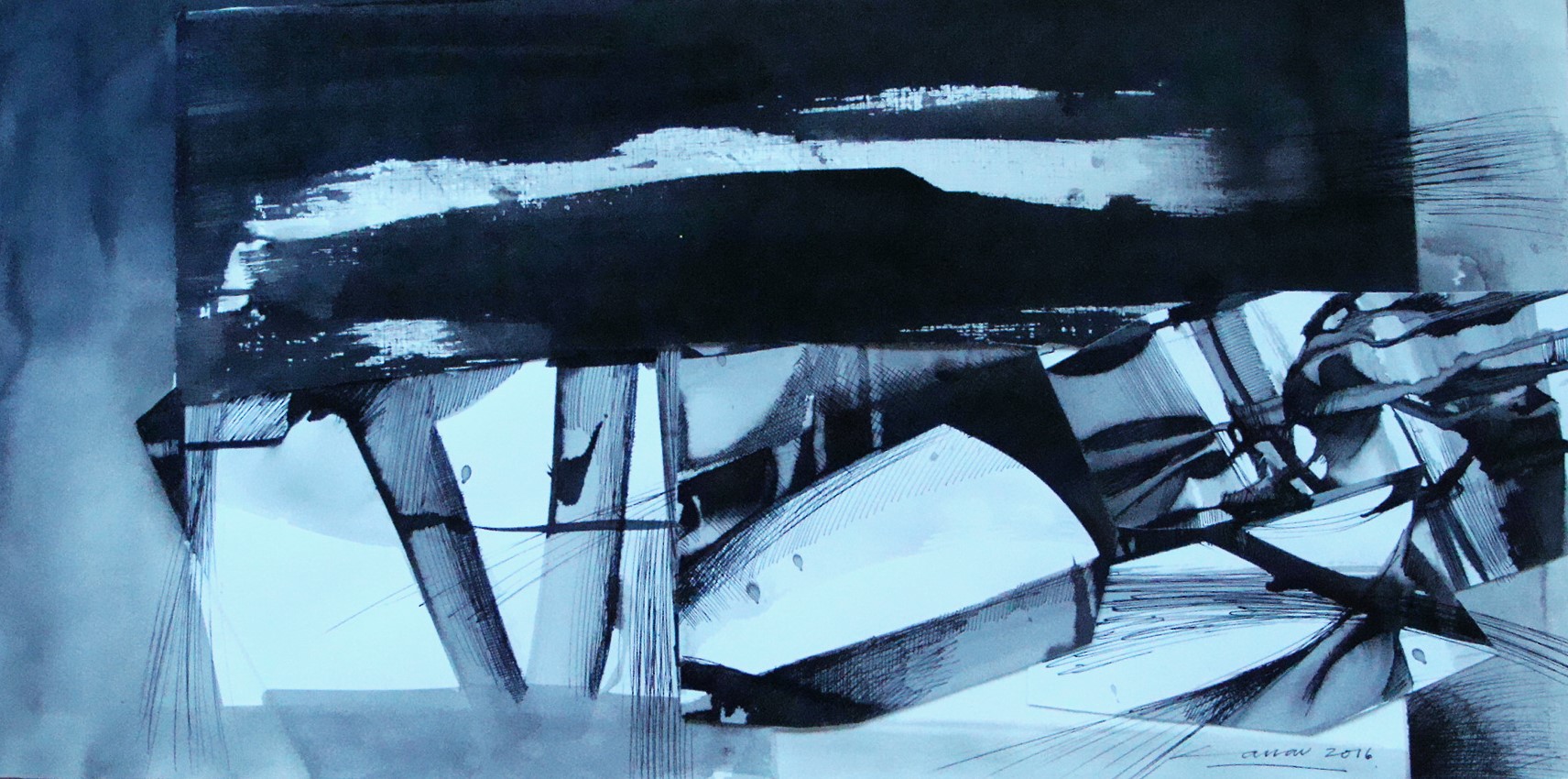 Composition in Black, White and Greay III