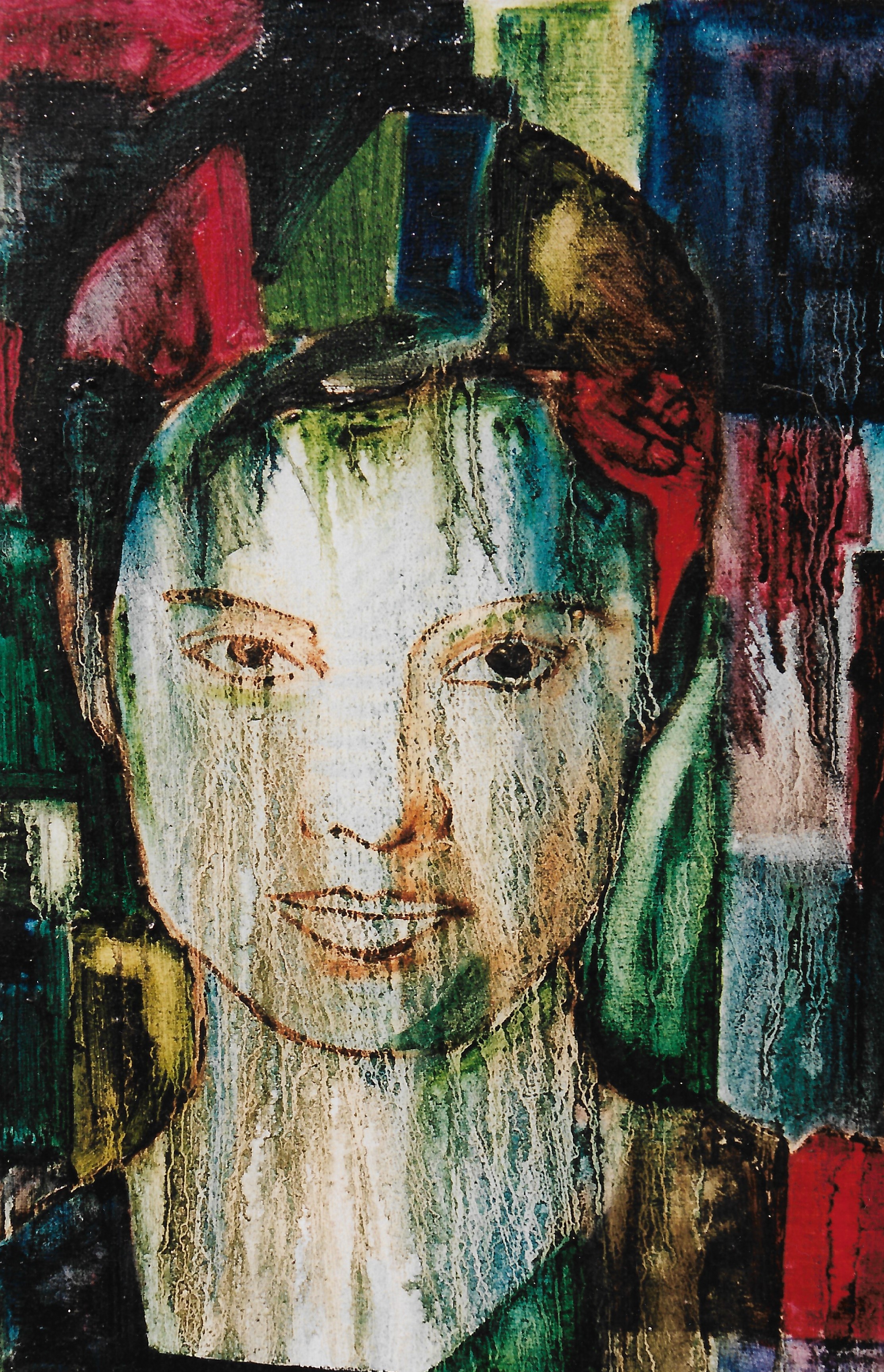 Portrait of a Young Girl, oil on canvas, 40 x 22 cm, Unsigned, undated c.1980