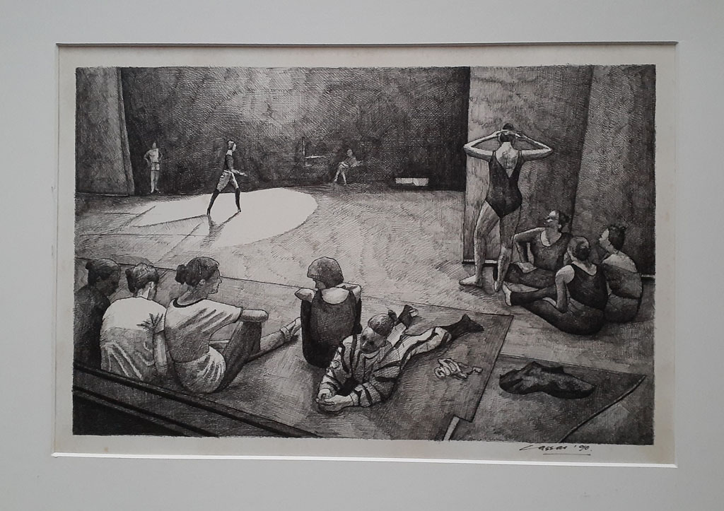 The Rehearsal, Pen & Ink, 25 x 30cm, Signed, 1990
